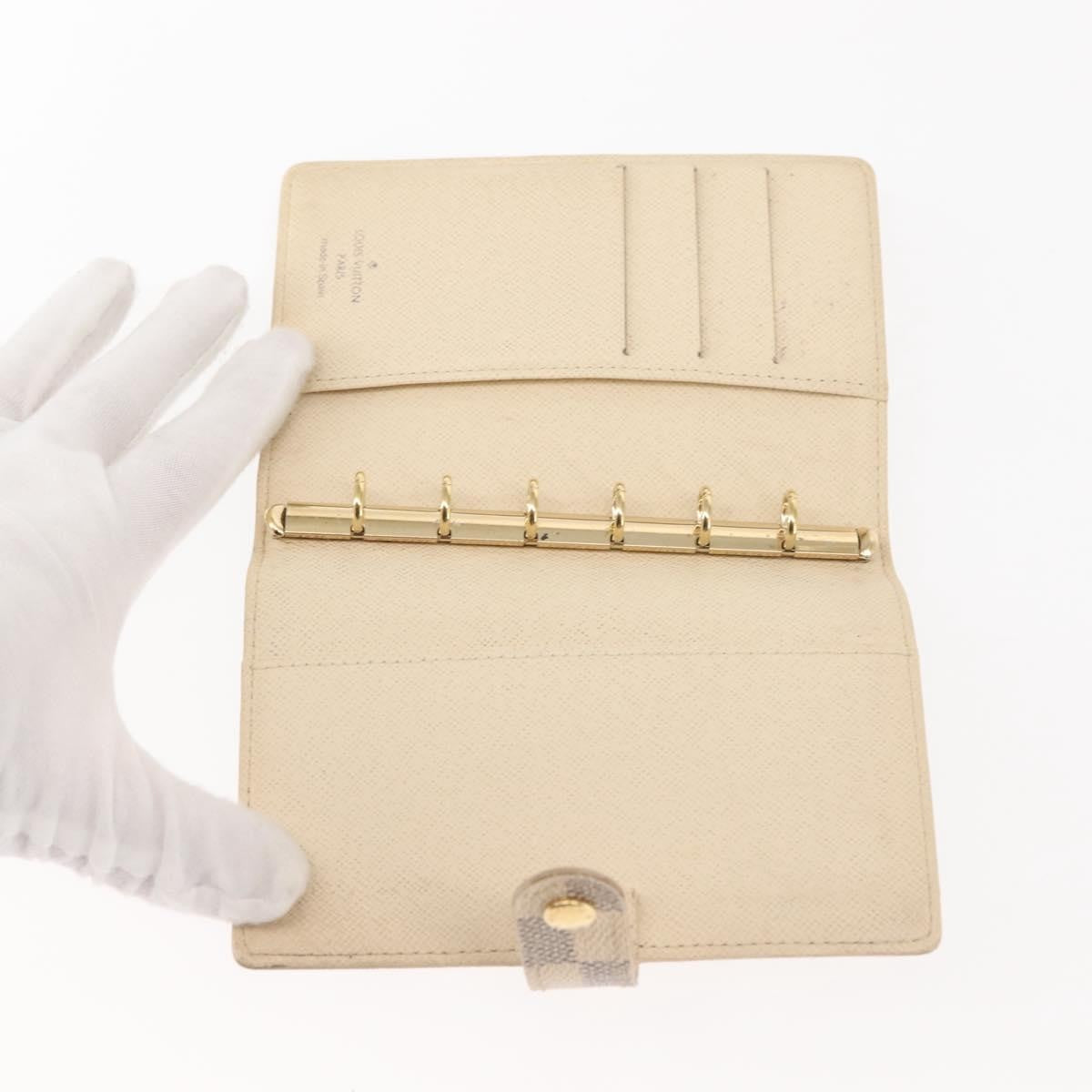 Louis Vuitton Agenda Cover Damier Azur Beige Canvas Toiletry Case Accessory