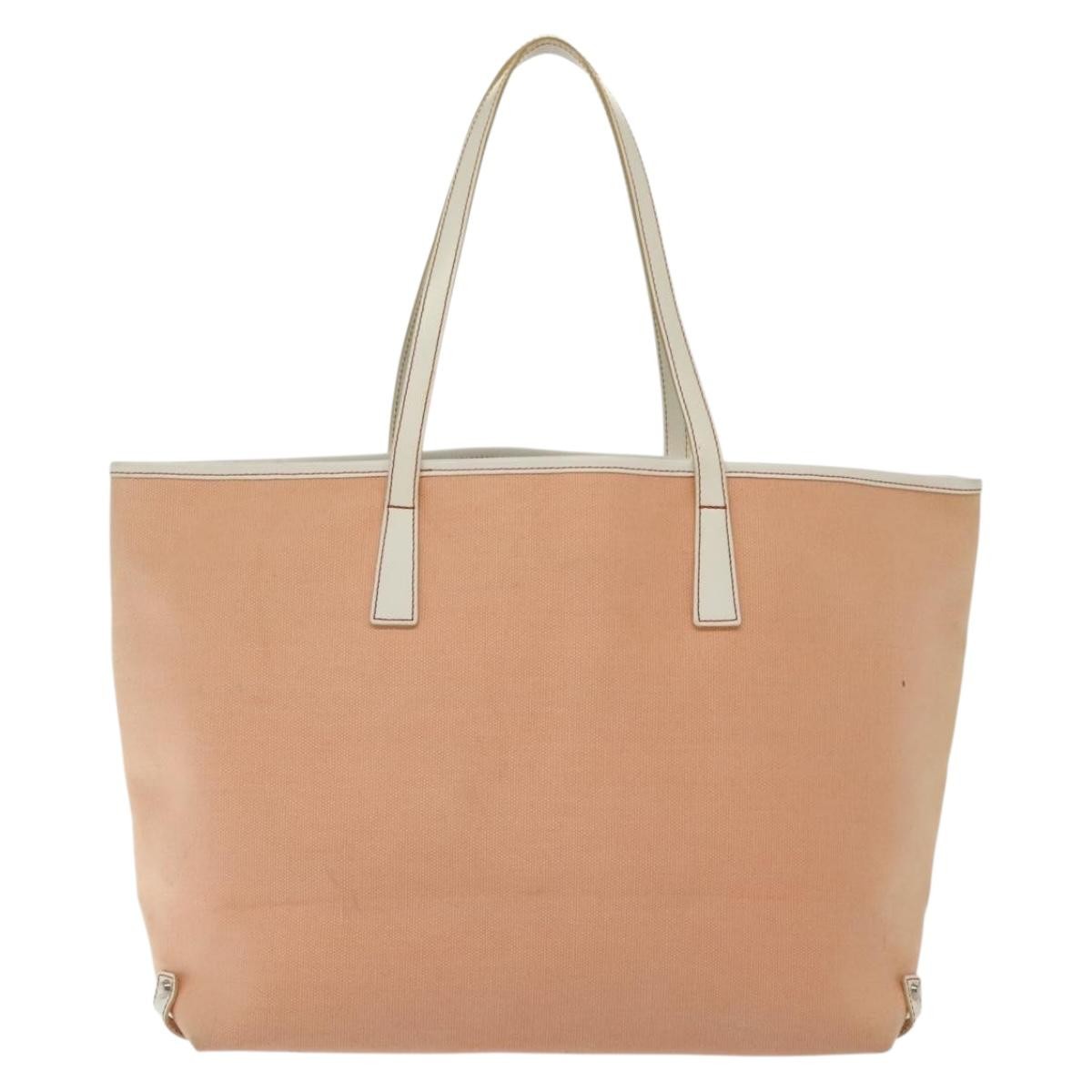 Burberry Blue Label Tote Bag Canvas Pink Canvas Tote Bag