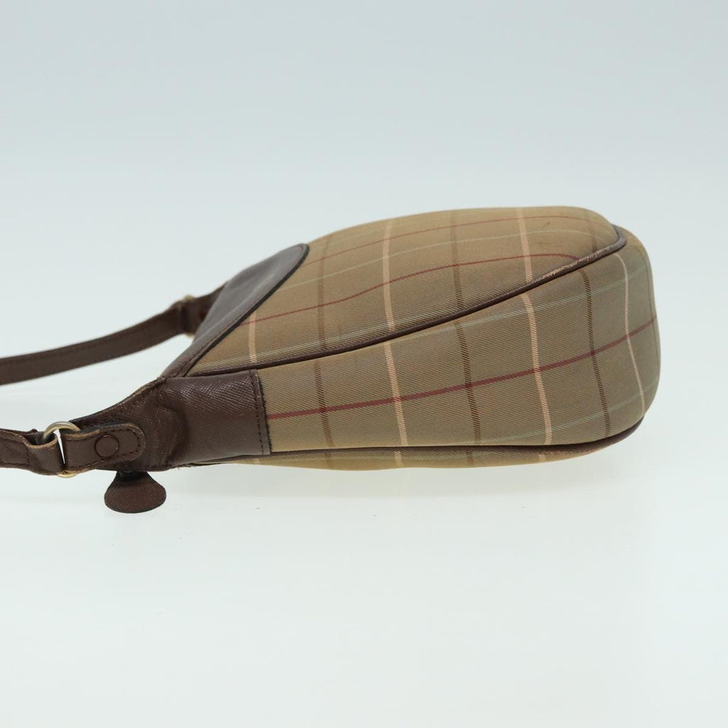 Burberry Nova Check Shoulder Bag Canvas And Leather Beige Canvas Shoulder Bag