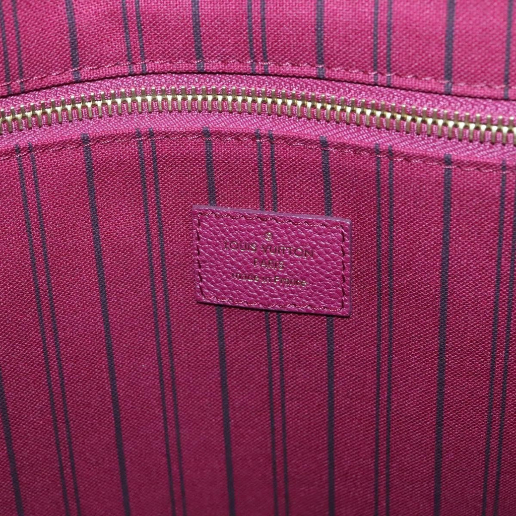 Louis Vuitton Citadine Handbag Monogram Empreinte Leather Purple Leather Tote Bag