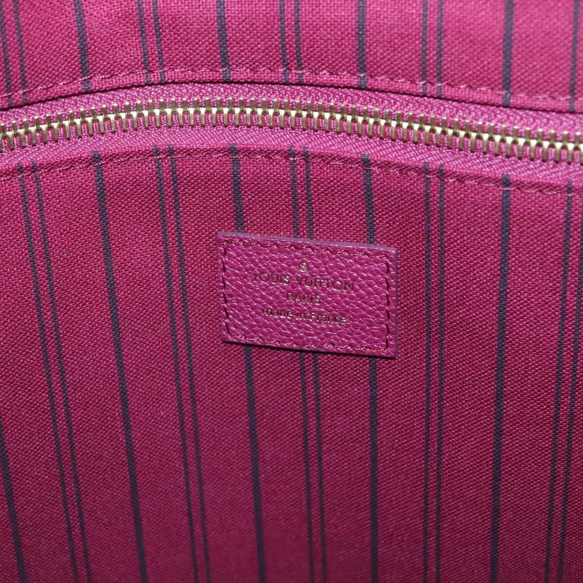 Louis Vuitton Citadine Handbag Monogram Empreinte Leather Purple Leather Tote Bag