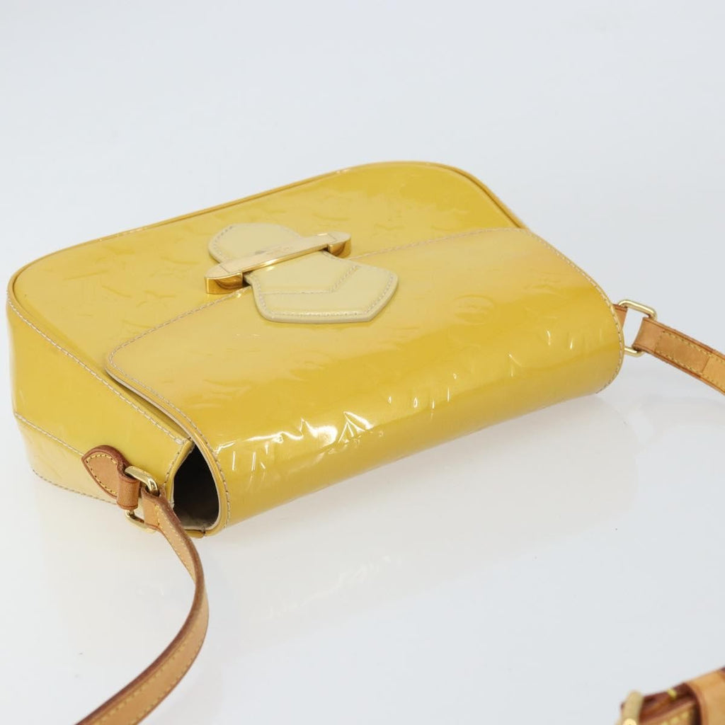 Louis Vuitton Bellflower Handbag Monogram Vernis Brown Patent_Leather Shoulder Bag