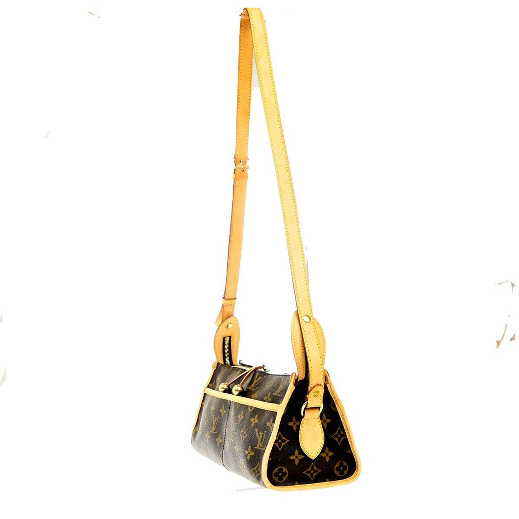 Louis Vuitton Popincourt Shoulder Bag Monogram Canvas Brown Canvas Shoulder Bag