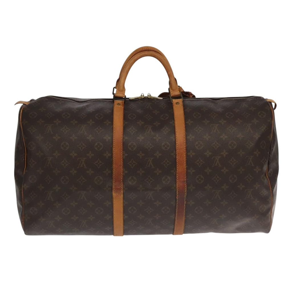 Louis Vuitton Keepall Bag Monogram Canvas Brown Canvas Travel Bag