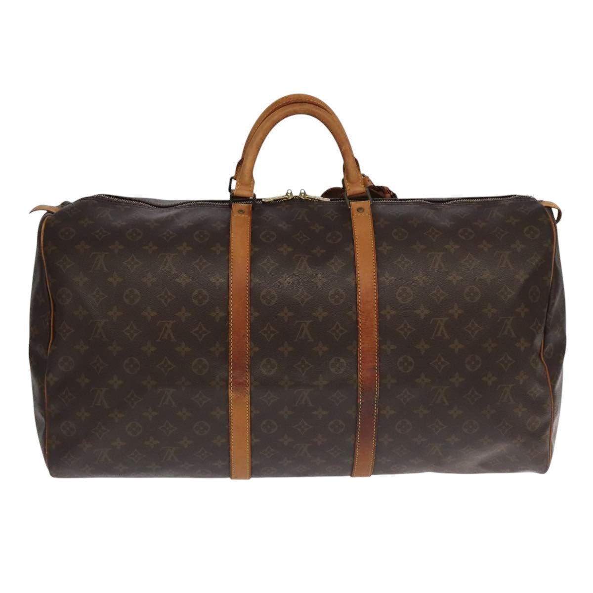 Louis Vuitton Keepall Bag Monogram Canvas Brown Canvas Travel Bag