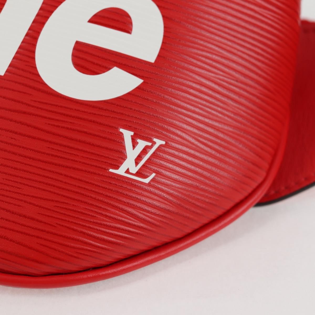 Louis Vuitton Louis Vuitton X Supreme Waist Bag Epi Leather Red Leather Clutche & Pouche Bag