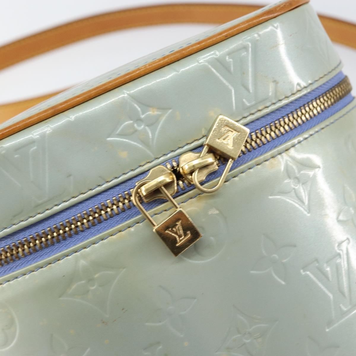 Louis Vuitton Sullivan Handbag Monogram Vernis Gray Patent_Leather Shoulder Bag