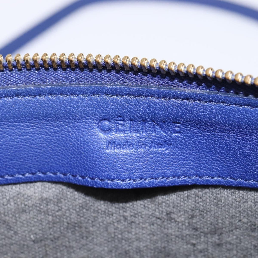 Celine Trio Crossbody Bag Leather Blue Leather Crossbody Bag Bag