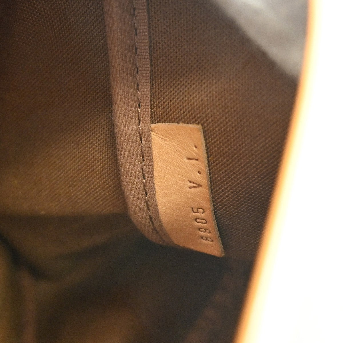 Louis Vuitton Saumur Handbag Monogram Canvas Brown Canvas Shoulder Bag