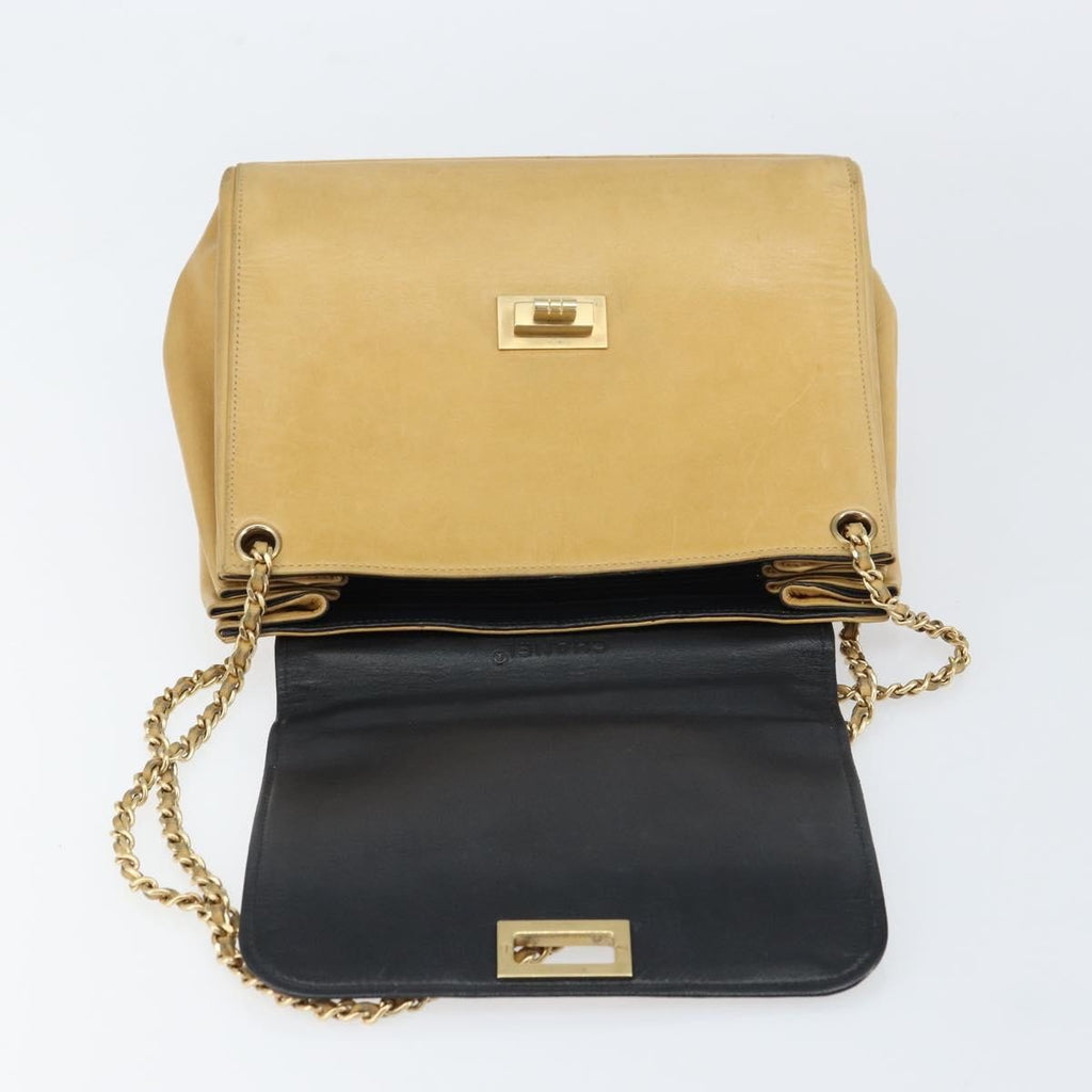 Chanel Chocolate Bar Accordion Reissue Flap Bag Quilted Lambskin Beige Leather Shoulder Bag Bag