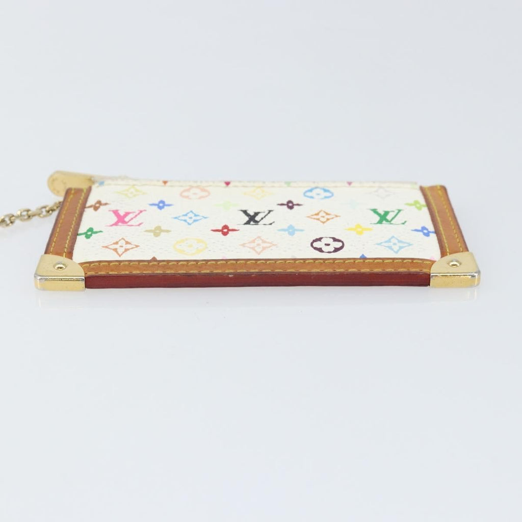 Louis Vuitton Pochette Clés Nm Monogram Multicolor Canvas White Canvas Wallets Accessory