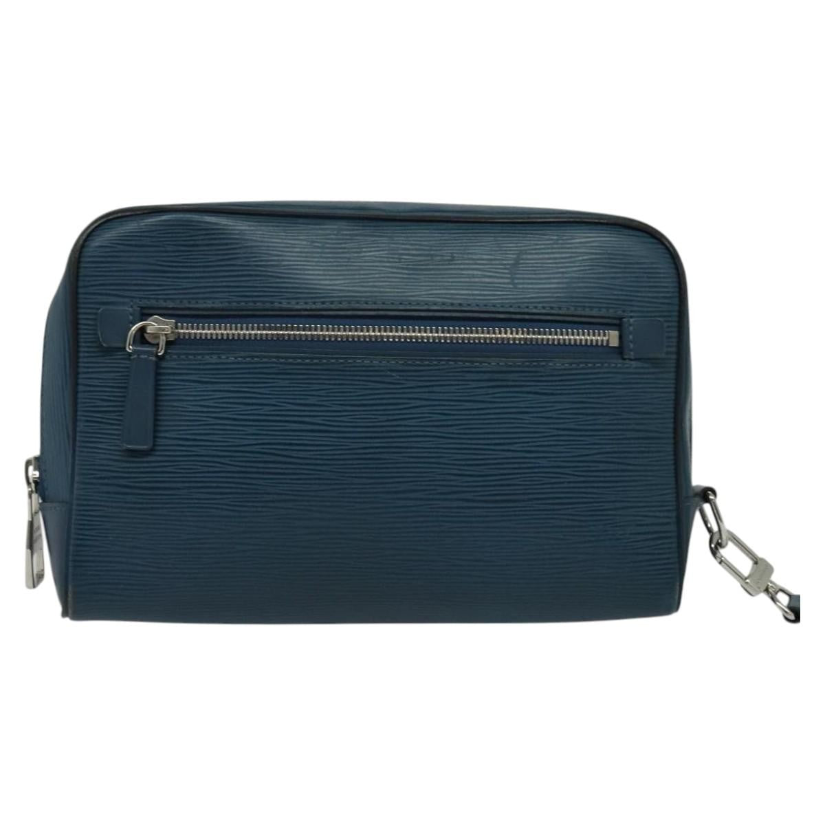 Louis Vuitton Neo Hoche Clutch Epi Leather Blue Leather Clutche & Pouche Bag