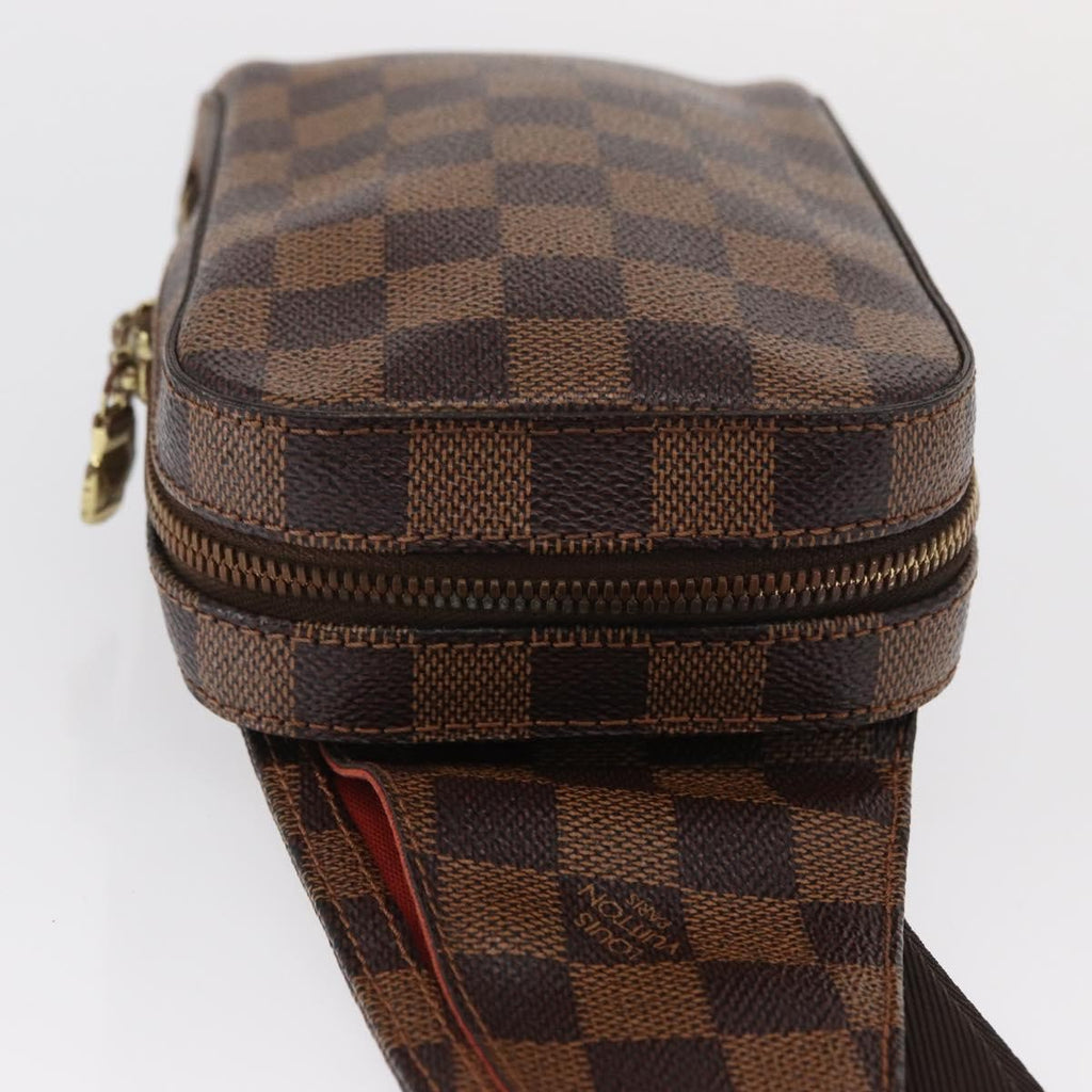 Louis Vuitton Geronimos Waist Bag Damier Brown Canvas Clutche & Pouche Bag