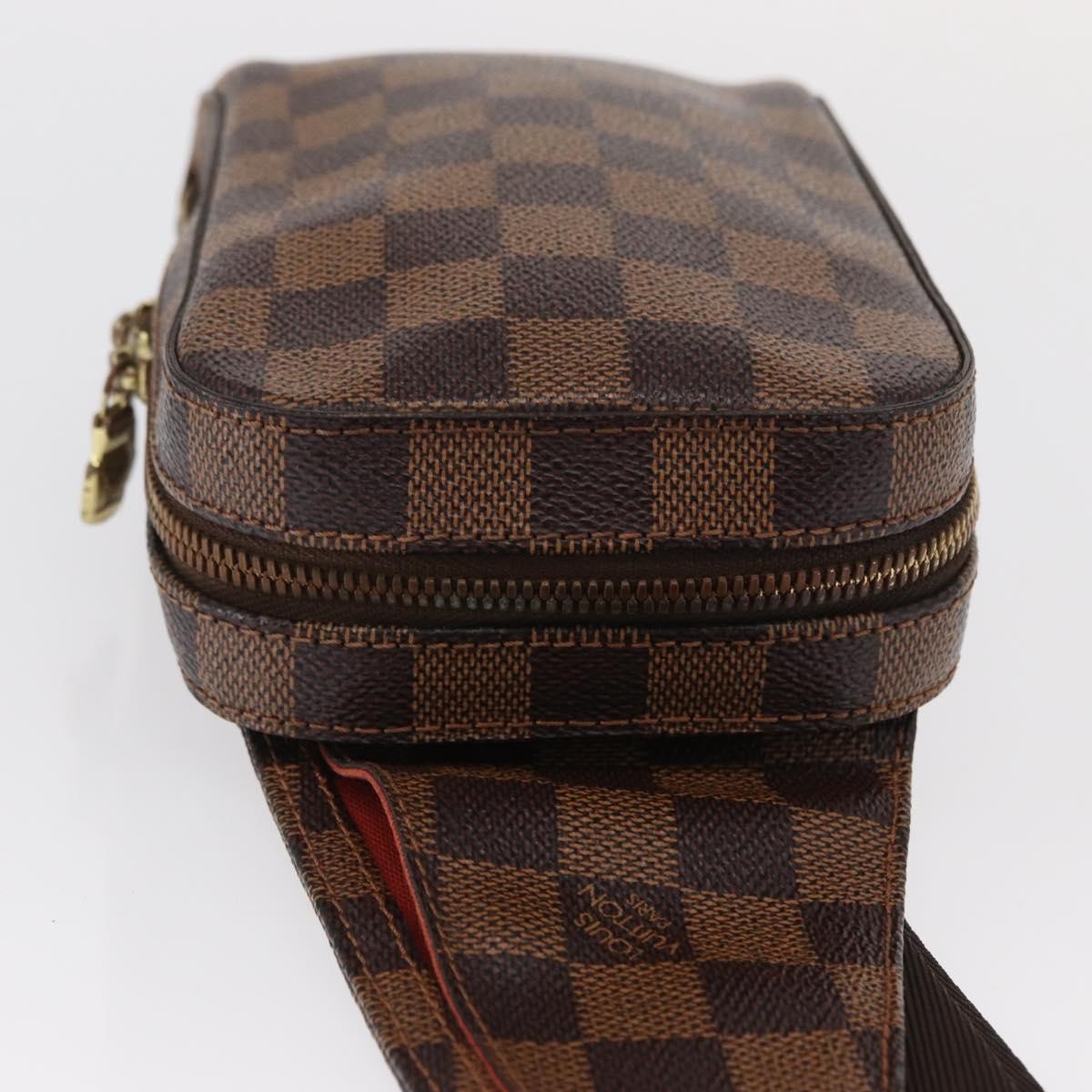 Louis Vuitton Geronimos Waist Bag Damier Brown Canvas Clutche & Pouche Bag