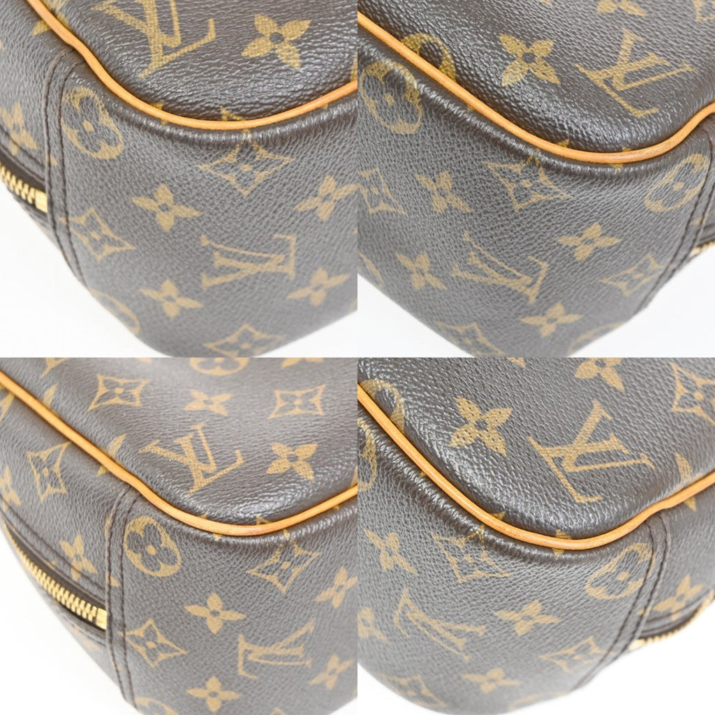 Louis Vuitton Trouville Handbag Monogram Canvas Brown Canvas Handbag