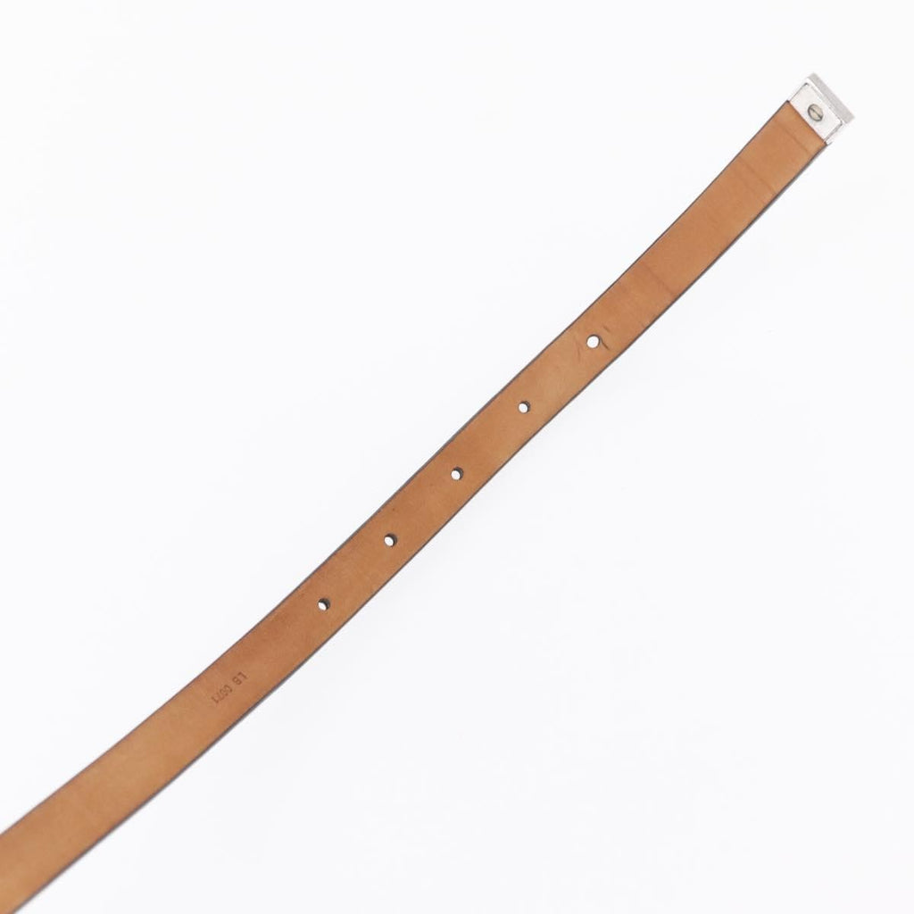 Louis Vuitton Carre Belt Leather Black Leather Belts Accessory