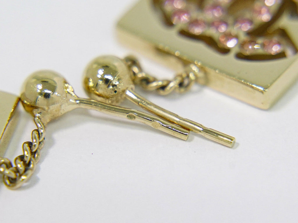 Chanel Cc Dangle Earrings Metal Gold Gold_Plated Earrings Jewelry