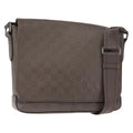 Louis Vuitton District Messenger Bag Damier Infini Leather Gray Leather Shoulder Bag