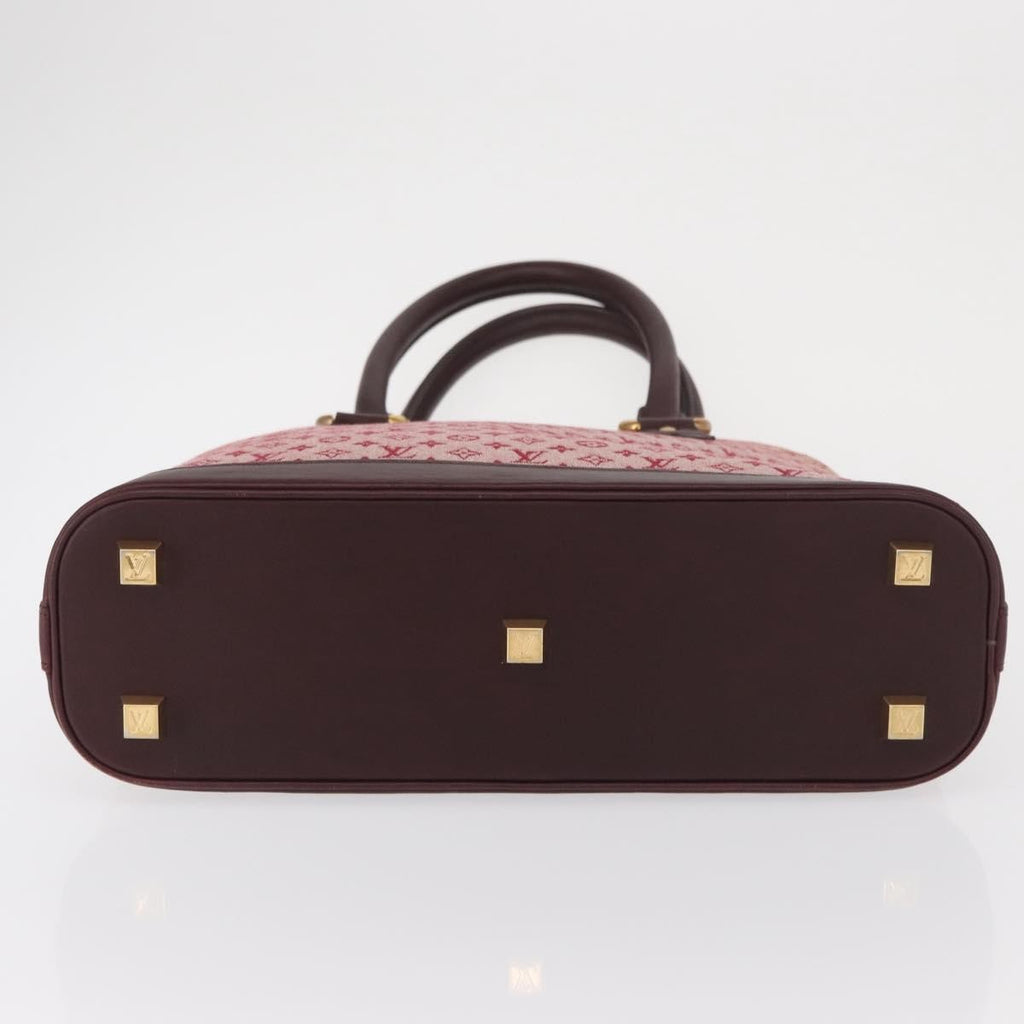 Louis Vuitton Alma Handbag Mini Lin Monogram Red Canvas Handbag