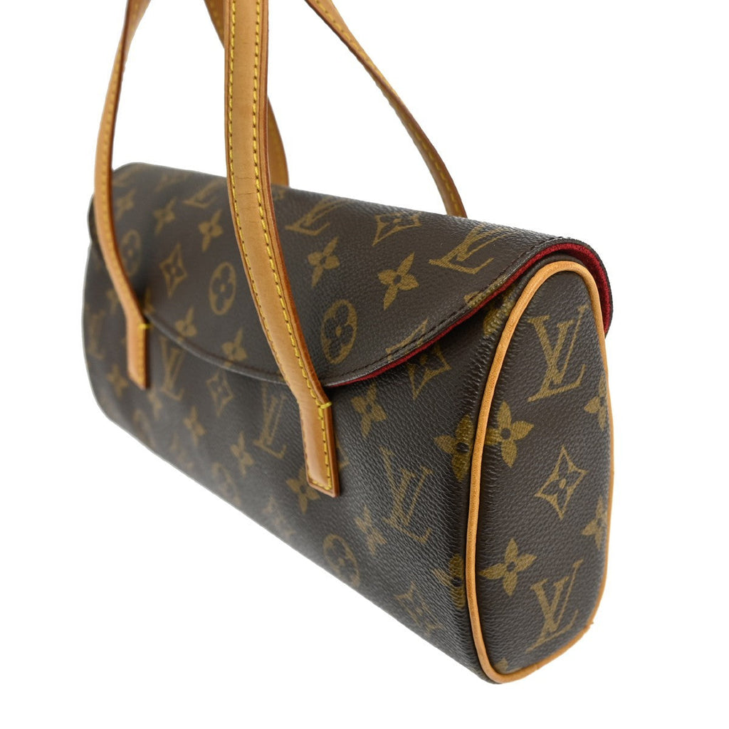 Louis Vuitton Sonatine Handbag Monogram Canvas Brown Canvas Handbag