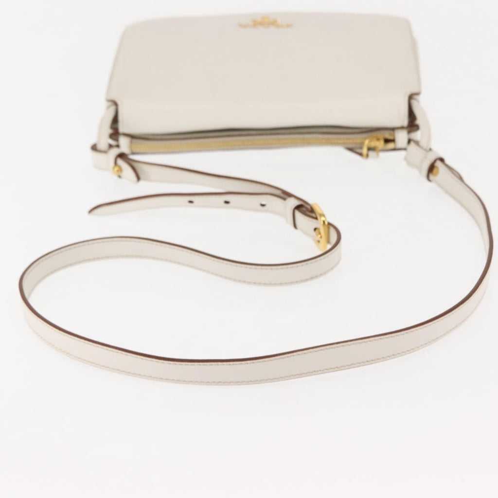 Prada Flap Crossbody Bag Vitello Daino White Leather Shoulder Bag Bag