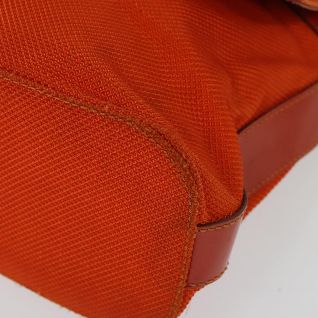 Celine Shoulder Bag Canvas Orange Canvas Shoulder Bag Bag