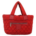 Chanel Coco Cocoon Reversible Tote Quilted Nylon Red Nylon Tote Bag Bag