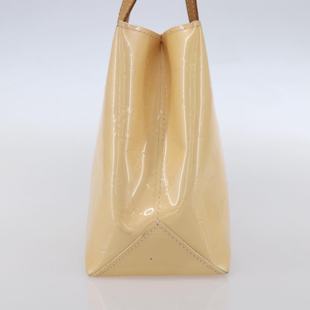Louis Vuitton Reade Handbag Monogram Vernis Beige Patent_Leather Handbag