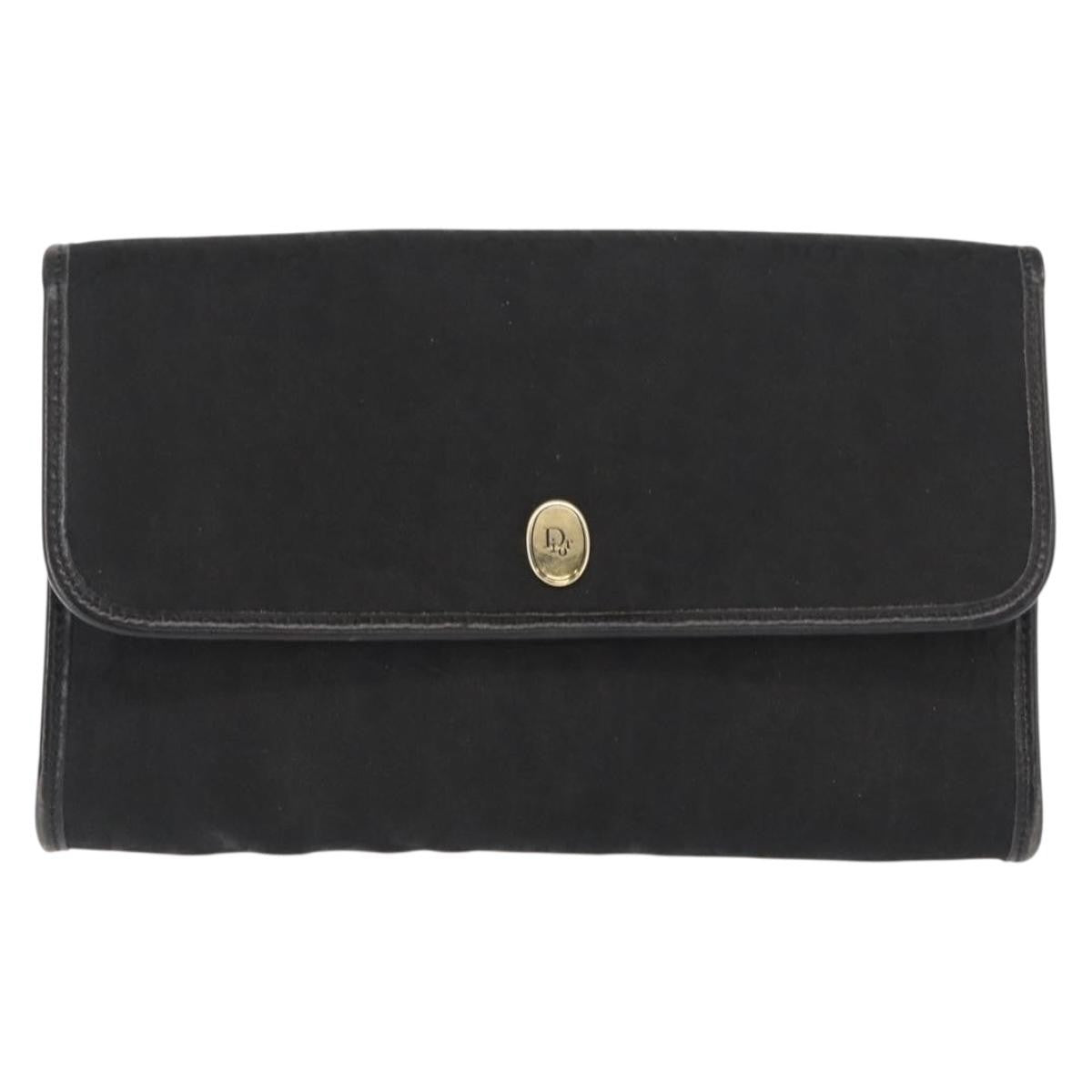 Christian Dior Trotter Shoulder Bag Canvas Black Canvas Shoulder Bag Bag (Pre-Owned)