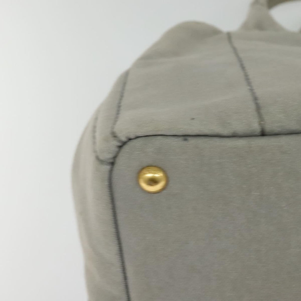 Prada Canapa Tote Canvas Gray Canvas Bag