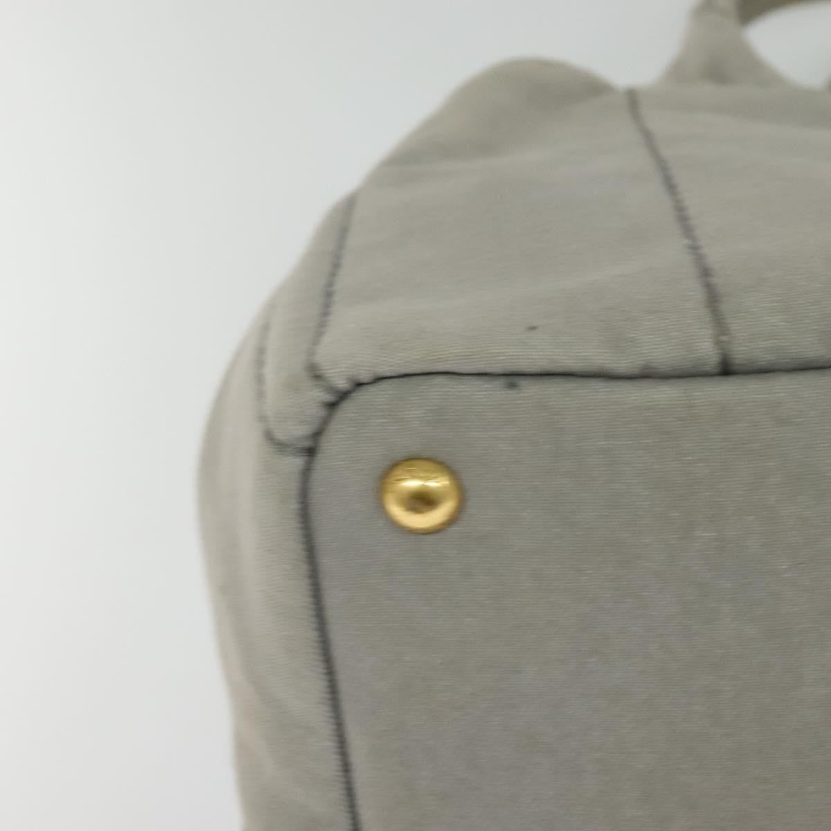 Prada Canapa Tote Canvas Gray Canvas Bag