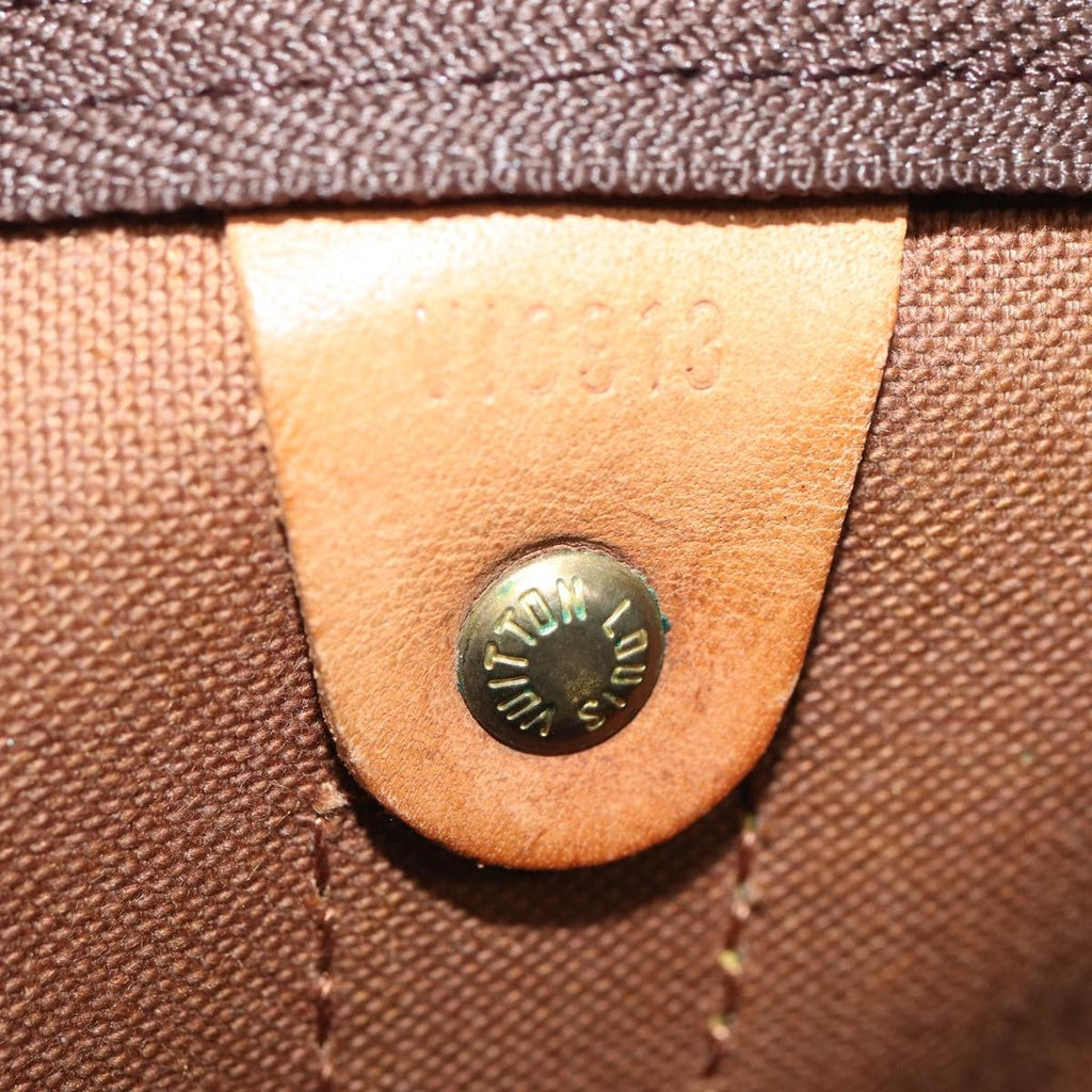 Louis Vuitton Keepall Bag Monogram Canvas Brown Canvas Travel Bag