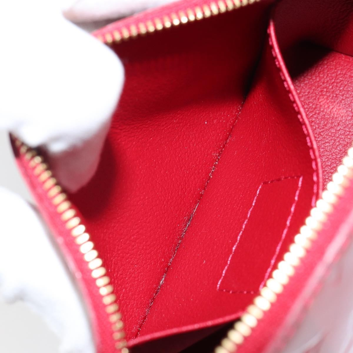 Louis Vuitton Cosmetic Pouch Limited Edition Monogram Vernis Rayures Red Patent_Leather Bag