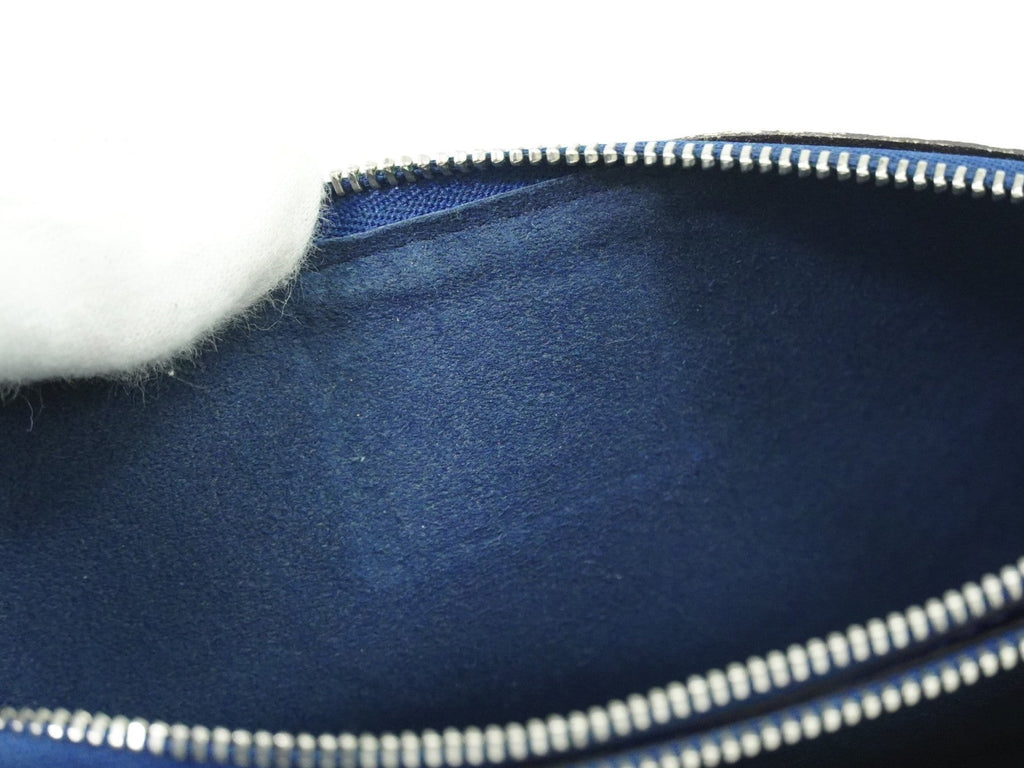 Louis Vuitton Double Zip Pochette Limited Edition Escale Monogram Giant Blue Canvas Shoulder Bag
