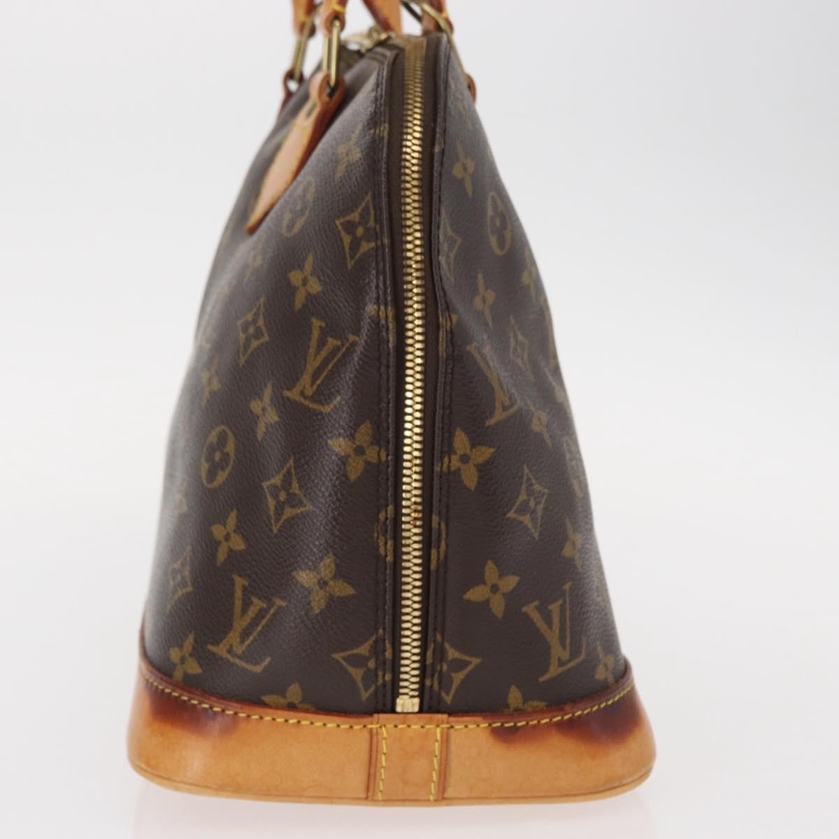 Louis Vuitton Alma Handbag Monogram Canvas Brown Canvas Handbag