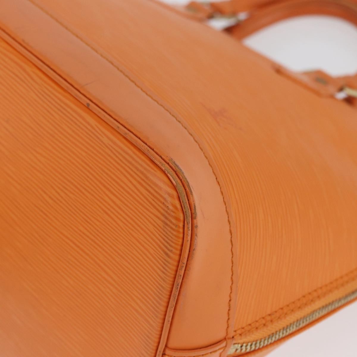 Louis Vuitton Vintage Alma Handbag Epi Leather Orange Leather Handbag
