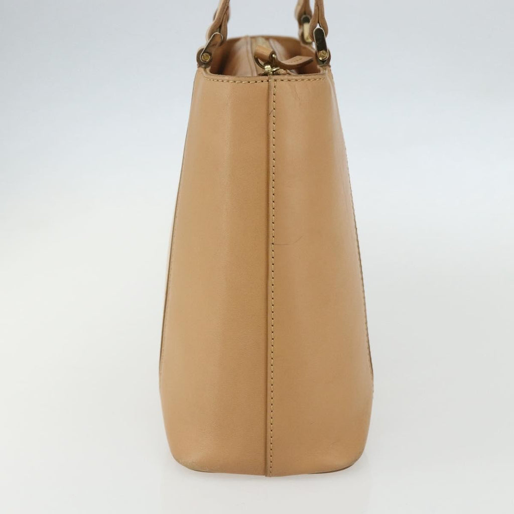 Burberry Vintage Handbag Leather Beige Leather Handbag