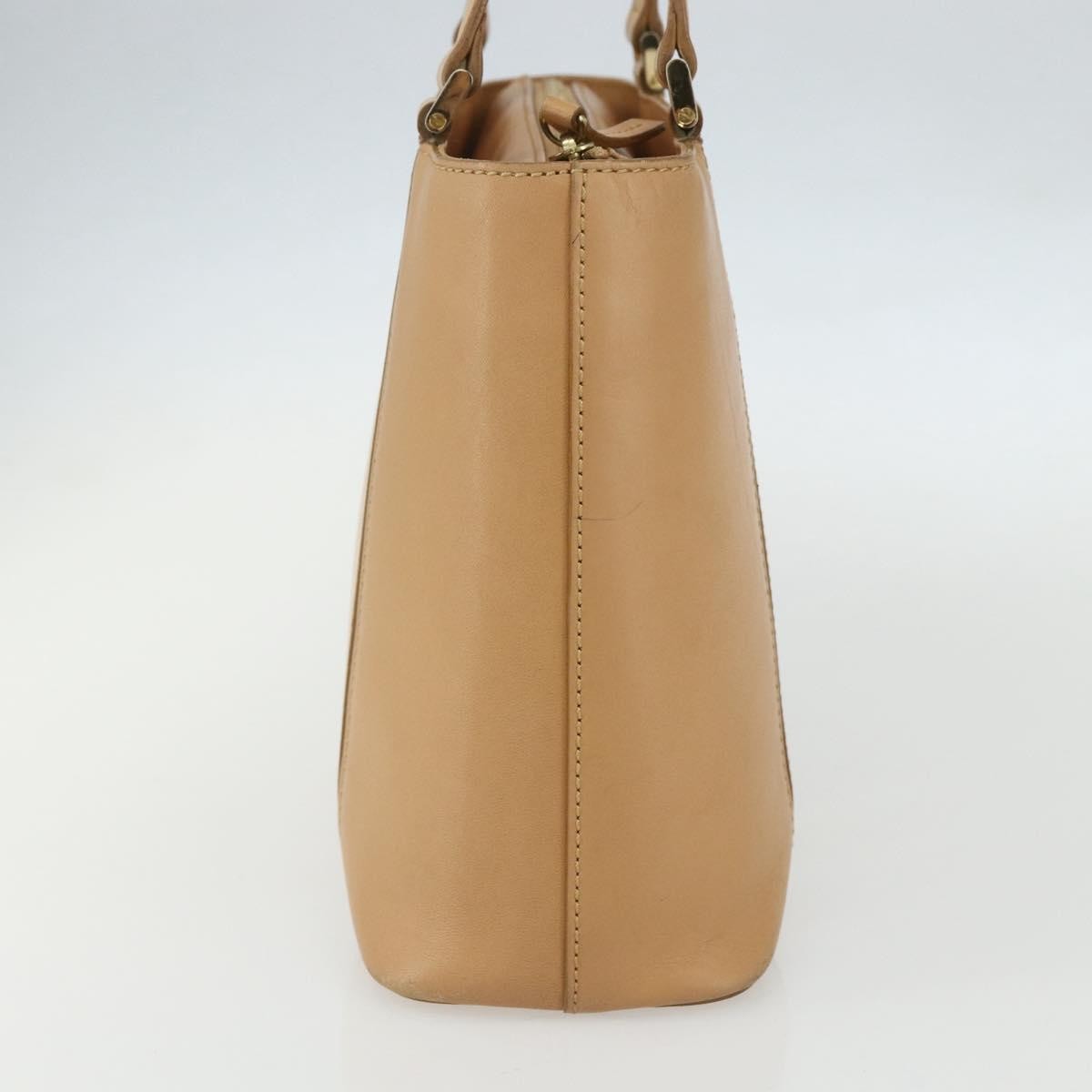 Burberry Vintage Handbag Leather Beige Leather Handbag