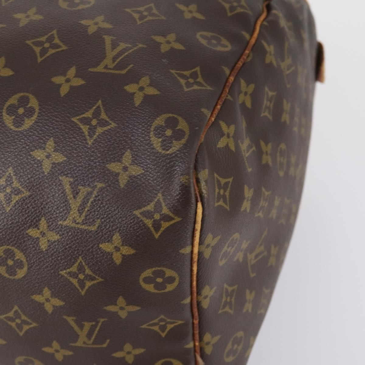 Louis Vuitton Keepall Bag Monogram Canvas Brown Canvas Travel Bag