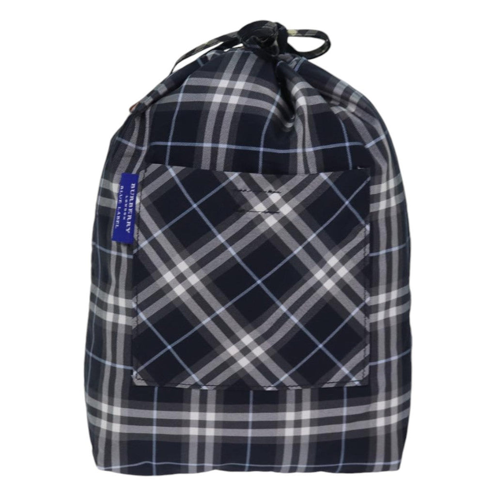 Burberry Nova Check Blue Label Nylon Black Nylon Clutche & Pouche Bag