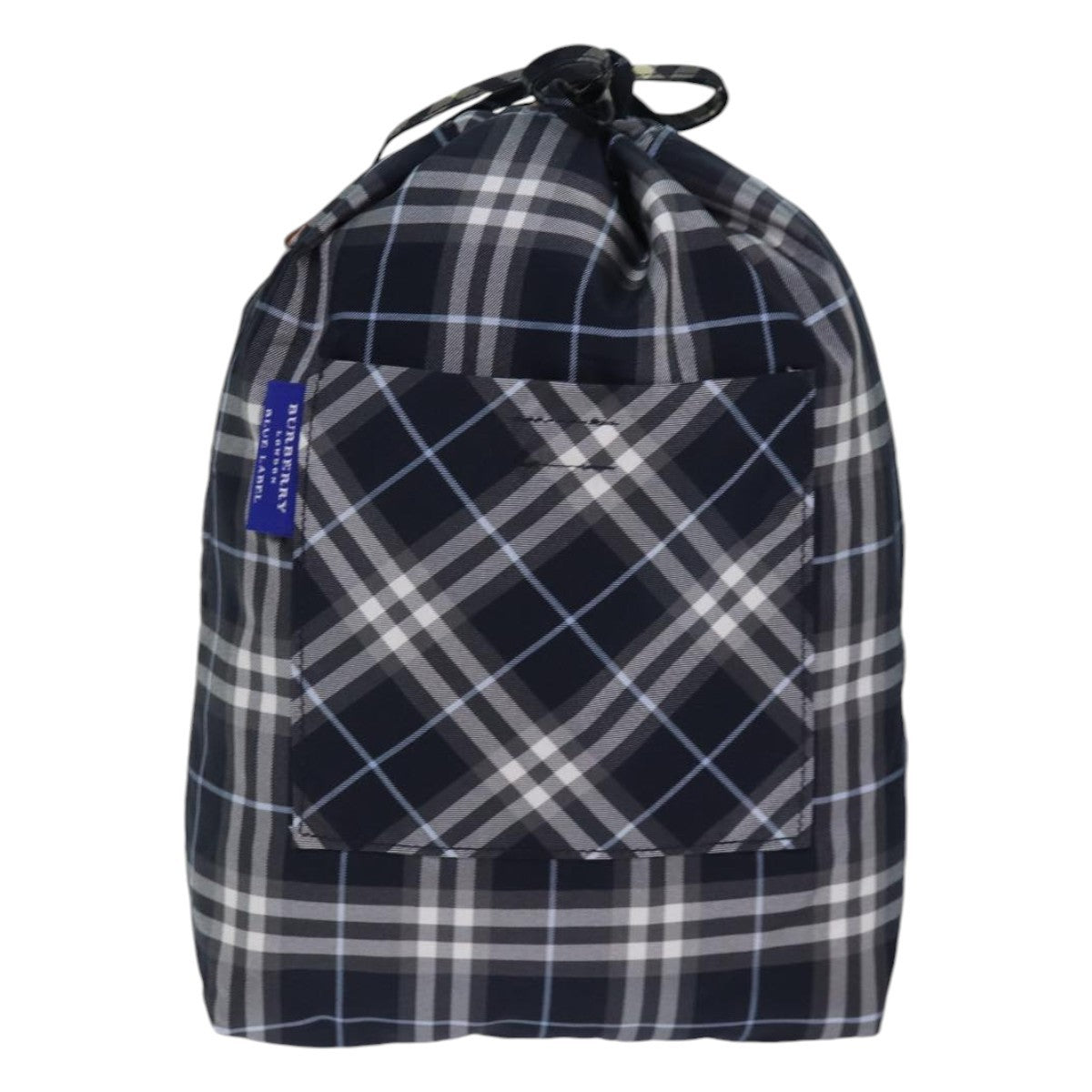 Burberry Nova Check Blue Label Nylon Black Nylon Clutche & Pouche Bag