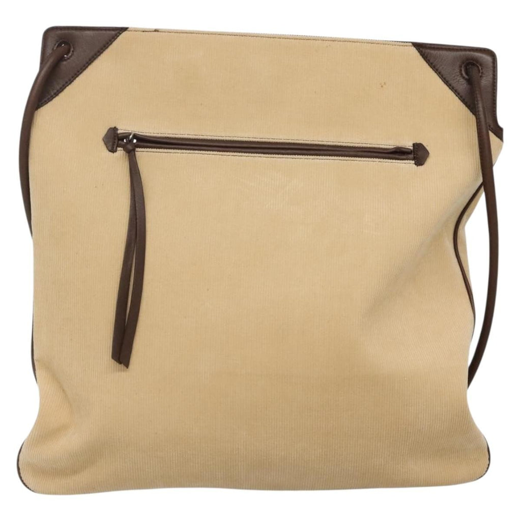 Burberry Blue Label Shoulder Bag Velvet Beige Velvet Shoulder Bag