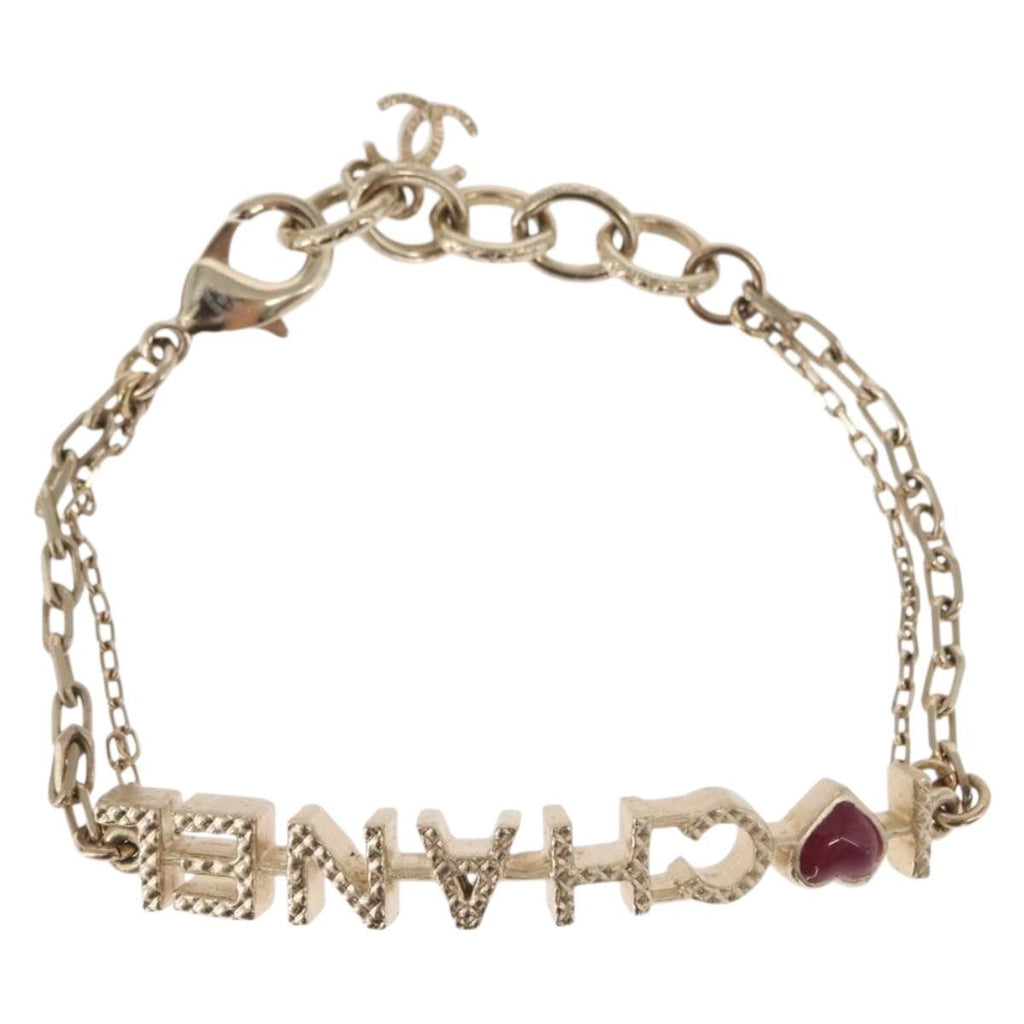 Chanel I Love Chanel Bracelet Metal With Resin Gold Metal Bracelet Jewelry
