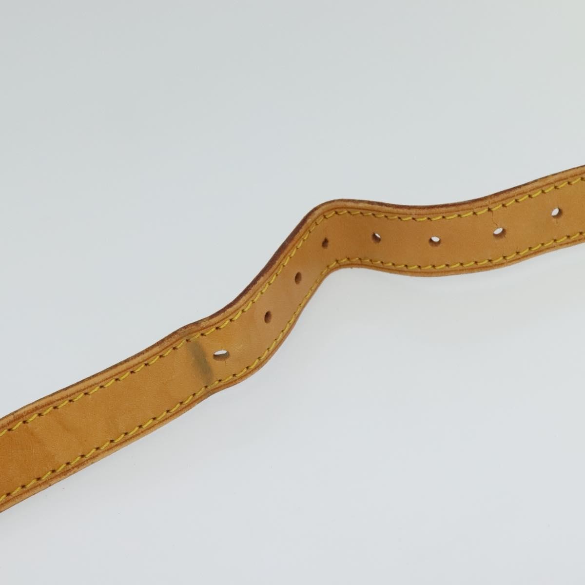 Louis Vuitton Adjustable Shoulder Strap Vachetta Leather Beige Leather Straps Accessory