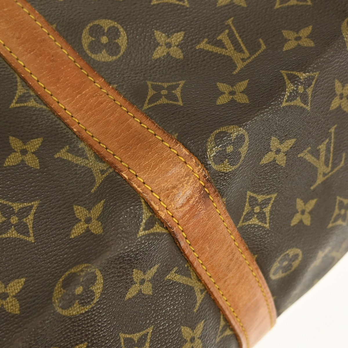Louis Vuitton Keepall Bag Monogram Canvas Brown Canvas Travel Bag