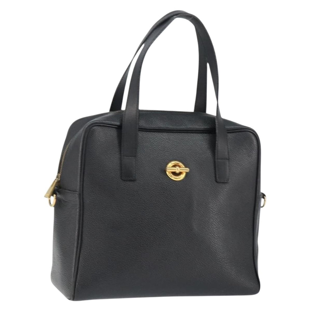 Celine Handbag Leather Black Leather Handbag