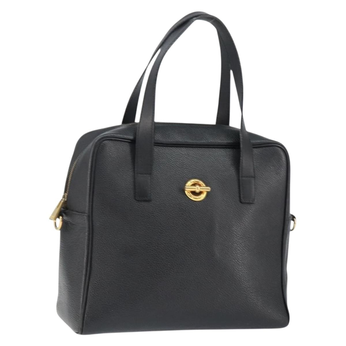 Celine Handbag Leather Black Leather Handbag