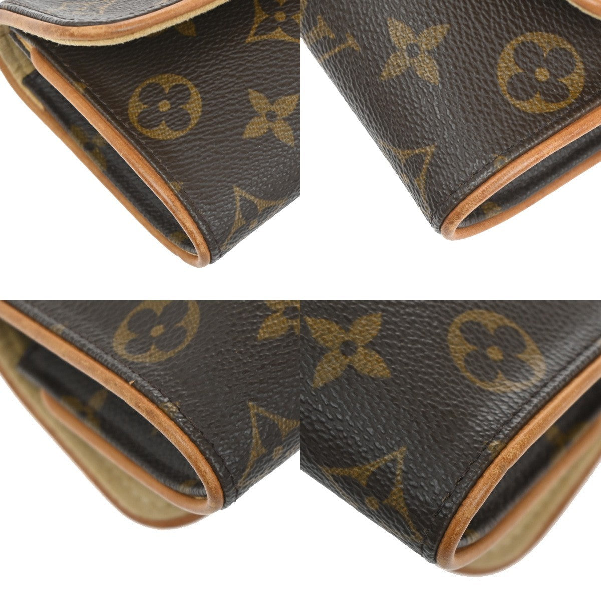 Louis Vuitton Twin Handbag Monogram Canvas Brown Canvas Clutche & Pouche Bag
