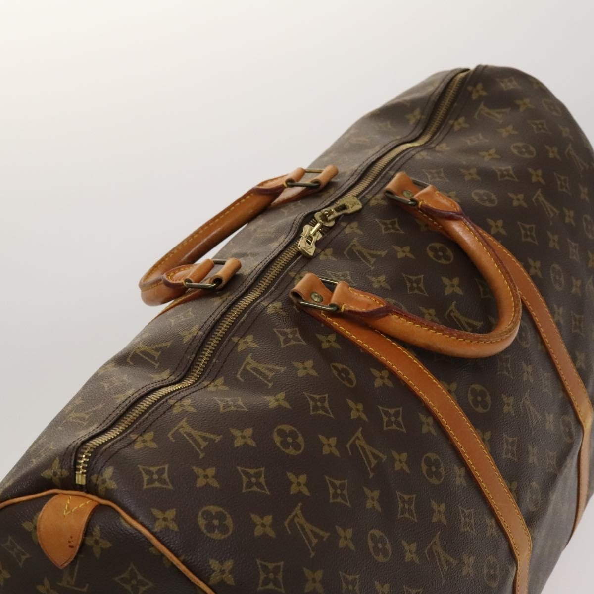 Louis Vuitton Keepall Bag Monogram Canvas Brown Canvas Travel Bag