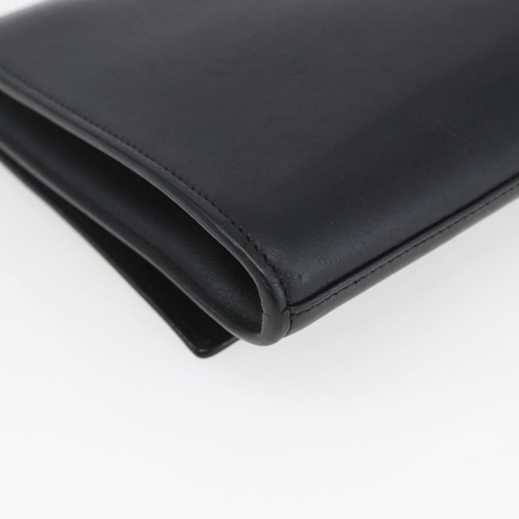 Saint Laurent Chyc Clutch Leather Black Leather Clutche & Pouche Bag (Pre-Owned)
